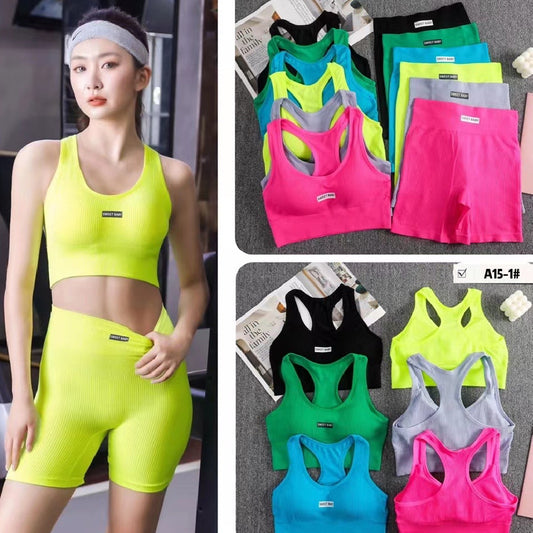 Brassière de sport aux couleurs acidulées