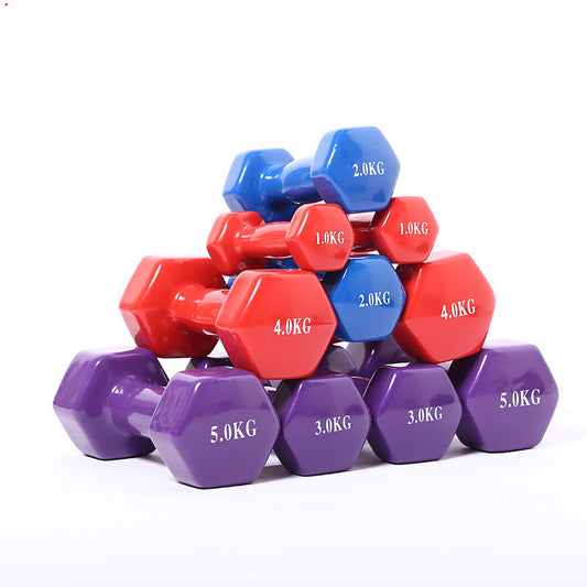 Haltères de fitness de couleur